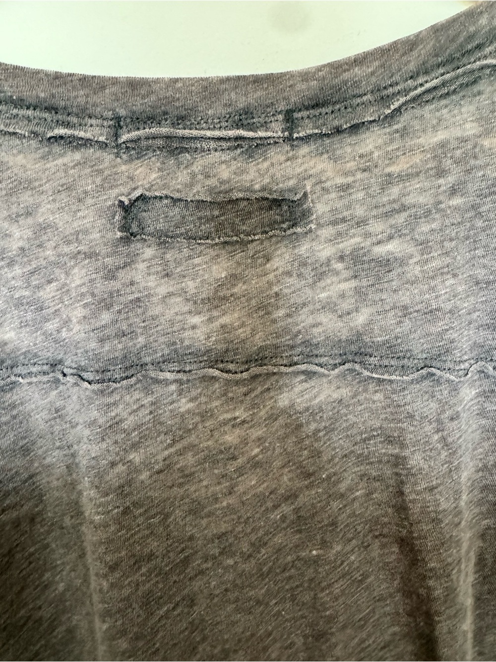 We The Free Charcoal V-Neck Long Sleeve Pocket Tee - Picture 5 of 7